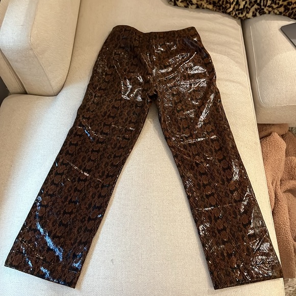 Danielle Bernstein (pre WWW) snake print pants, lined with suede! - Picture 4 of 4